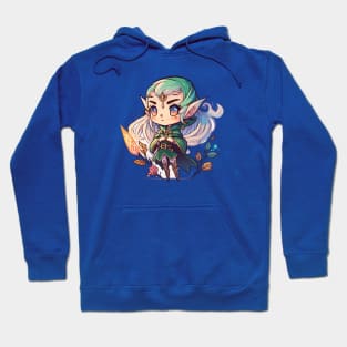 a dnd female elf paladin 1 Hoodie